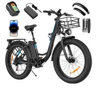 Vélo Électrique-26""*4.0 pneus tout terrain-Moteur 1500W-Batterie Amovible 48V/20Ah-Autonomie 60-80km-Shimano 7 vitesses-Noir