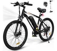 Vélo Électrique 26 Pouces - COLORWAY - BK15 - Batterie 36V 15Ah - 7 Vitesses, VTT Ville EBike - Noir Noir G