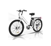 HITWAY Vélo électrique 27.5" Blanc Moteur 250W,E-Bike VAE avec Batterie au Lithium Amovible 36V 13Ah Ebike,APP, pompe à vélo offerte Blanc