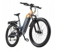 Vélo Électrique 27.5'' Kimdyma K02 ,Samsung 48v20ah Batterie Amovible, Moteur Sans Balais De 1000w, 45km/H,Capteur De Couple, Freins Hydrauliques, Vtt Tout Suspendu - Jaune