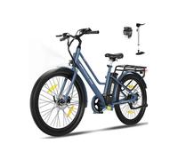 Vélo électrique 27.5" VAE Bleu, Moteur 250W,E-Bike avec Batterie Amovible 36V 12Ah Ebike, Pédalage Assisté