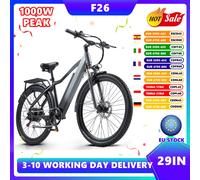 Vélo électrique 29''/27,5 pouces, moteur PEAK1000W, vélo de montagne électrique, freins hydrauliques, batterie 48V 18Ah, vélo électrique tout-terrain, frein à huile F26-27.5INCH