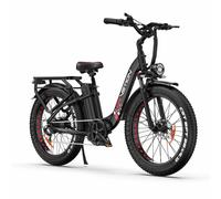 Vélo électrique à gros pneus DRVETION CTR26, cadre ouvert, batterie Samsung 48 V 15 Ah, couple de 100 N.m