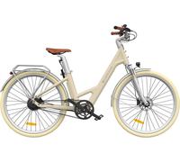 Vélo électrique ADO Air 28 Pro - Moteur 250W Batterie 36V9.6Ah Assisté Autonomie 100KM Freins à Disque Hydrauliques - Beige