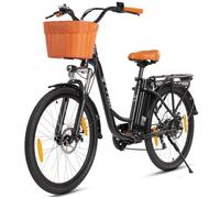 Vélo Électrique Adulte 250W • 75km Autonomie • Batterie 522Wh Amovible • 6 Vitesses Shimano • Double Suspension • IP54