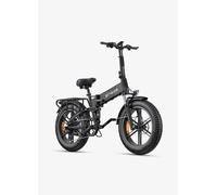 Vélo électrique adulte ENGWE PRO 2.0, noir. Pneus larges de 4,0 x 20 pouces, conception pliable, batterie 48 V 16 Ah, vitesse maximale de 48 km/h, autonomie de 120 km, suspension tout terrain.