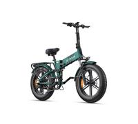 Vélo électrique adulte ENGWE PRO 2.0, vert. Pneus larges de 4,0 x 20 pouces, conception pliable, batterie 48 V 16 Ah, vitesse maximale de 48 km/h, autonomie de 120 km, suspension tout terrain.