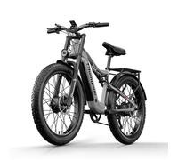Velo electrique adulte - Shengmilo S600 - 2000W Double moteur - Fat Bike 26 Pouces - Batterie 48V17.5Ah - Tout suspendu - Gris