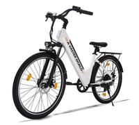 Vélo électrique AVDL A32 à cadre ouvert pour les trajets urbains, batterie 48 V 10,4 Ah - Blanc