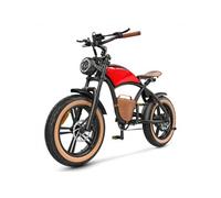 Vélo Electrique B10, 1000w 48v 13ah, Style Cow-boy, Rouge