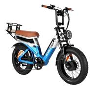 Vélo Électrique Baolujie - Dual Moteur 2000w - Dual Batterie 30ah - Autonomie 100 Km - Shimano 7 Vitesses - Roues 20'' Vae E-Bike Multicolore
