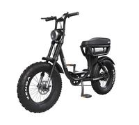 Garrett Miller Vélo Électrique Biplace Cargo Garrett Miller City - Noir Noir G