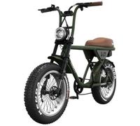 Vélo électrique biplace cargo garrett miller z pneux off road, vert