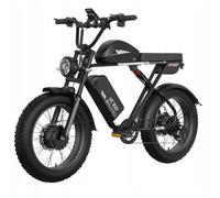 Vélo Électrique Bluvall K10 20 Pouces, 52v 3000w, Vitesse Maximale 55 Km/H, Batterie 52 V 43 Ah, Freins Hydrauliques, Vtt Tout-Suspendu, Autonomie 120 Km, Couple 160 Nm - Noir