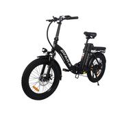 VéLo Électrique BZ20PLUS | Moteur 500W | Batterie 48V 18.2Ah | 20 Inch Roue À Rayons | Vitesse Max 30 km/h | Autonomie 70 km | Noir