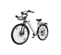 VéLo Électrique C1 Pro | Moteur 250W | Batterie 36V 18Ah | Pneus 28 Pouces | Vitesse Max 25 km/h | Autonomie 60-80 km | Blanc