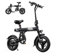 VéLo Électrique C14-1 | Vitesse Max 25 km/h | Autonomie 30-40 km | Moteur 250W | Batterie 36V 7.8Ah | Pneus 14 Pouces | Noir