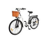 Vélo électrique C6 26 36V 12.5Ah 25km/h 350W Blanc