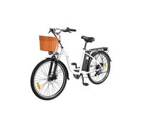 Vélo électrique C6 Blanc - 250W 36V 12.5AH 70 km Max Range