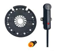 Vélo Électrique Capteur PAS DH12L Double Hall 12 Aimants Assistance Pédale Étanche ABS Noir Câble 80 cm Connecteur 3 Broches Montage Gauche pour E-Bike Conversion Extérieur Cyclisme (DH12L)