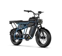 Vélo électrique Cavet Air Plus 20x4.0"" - 250W - Batterie Amovible 48V - Autonomie 100 km - Shimano 7 vitesses - Bleu