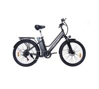 Vélo électrique CHEEVALRY C26 PRO 250W moteur 36V20AH batterie cadre en acier au carbone autonomie 45KM 25KM/H Noir