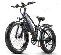 Vélo électrique CMACEWHEEL TP26, batterie 48V17AH, vélo de montagne électrique, pneus larges, freins hydrauliques, amortisseurs complets, vélo de ville électrique TP26-GREY