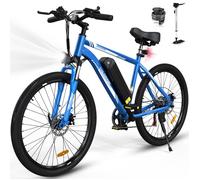 Vélo Électrique COLORWAY 26"" Bleu - VAE avec batterie amovible 36V/15AH - Shimano 7-Vitesses - VTT Ville E-Bike