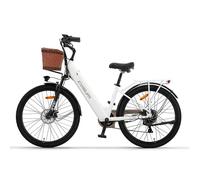 Vélo électrique Cysum X-City, 26 po, 48V 250W 10,4Ah, pour femmes, Blanc
