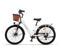 Vélo électrique Cysum X-City, 26 po, pour femmes, 25 km/h, blanc Blanc