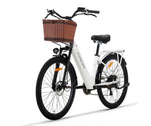 Vélo électrique CYSUM X-City, moteur 250 W, batterie 48 V 10,4 Ah, pneus 26 x 1,95 pouces