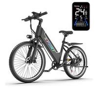 Vélo électrique de route DEEPOWER F26, batterie amovible, noir