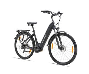 Vélo électrique de ville TTGO XK-ZZ-28ST 28'' pour femmes Moteur 250 W Batterie 36 V 20 Ah Frein à disque hydraulique Shimano 9 vitesses