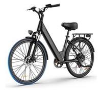 Vélo électrique de ville URLIFE E26, 26 po, batterie amovible 48 V 10,4 Ah, noir noir