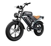 Vélo Electrique Double Batterie Deepower QS7, 1500W, 48V 60Ah, Autonomie 145-200km, pneu 20""×4.0, 7 vitesses Shimano, Amortisseur