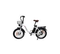 Vélo Electrique DrveTion CT20 - 20*4.0 Pouces Moteur 750W Batterie 48V15Ah Autonomie 55-70KM - Blanc Perle