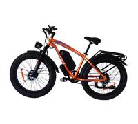 Vélo Électrique - Dual Moteurs 1200W*2 - Batterie 48V25Ah Autonomie(PAS) 200km - Vitesse max 50km/h - VTT Fat Bike - Orange