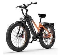 Vélo electrique DUKAWEY, Moteur 1000W Batterie 52V20AH, 52Km/h, Autonomie 120-150KM, 3 Modes de Conduite Pneus 26×4,0 - Orange