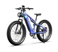 Vélo Électrique DUOTTS E26 - VTT électrique 26 pouces - Moteur 750W - 48V 20Ah - Autonomie 120 km - Pneus 26x4.0 - Avec APP,Bleu