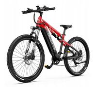 Vélo Électrique Duotts E29, Équipé D'Un Moteur Bafang 720 W, D'Une Batterie 48 V 20 Ah, Vitesse Maximale 40 Km/H, Autonomie 90 Km, Freins Hydrauliques, Noir Et Rouge.