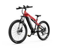 Vélo Électrique Duotts E29 - Moteur 250W Batterie 48V13.5AH Autonomie 45KM Freins Hydrauliques - Noir Rouge