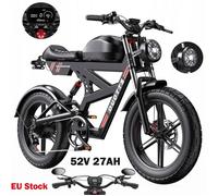 Vélo électrique，DUOTTS F20，750W，52V，27Ah，40km/h，20""*4.0""，7 Vitesses SHIMANO，Frein hydraulique，Autonomie 130-140km (mode assistance)