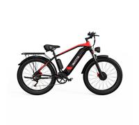 Vélo Électrique Duotts F26 - Moteur 750W*2 Batterie 840WH 50KM d'Autonomie - Noir rouge