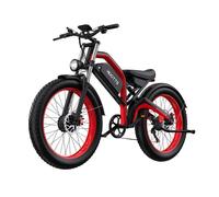 Vélo électrique DUOTTS, Moteur 750W*2 Batterie 48V 20AH, Autonomie(PAS) 100-120KM 50-55KM/H, Pompe à air intelligente, Rouge