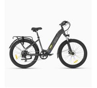 Vélo Électrique DYU C1 26 Pouces 25km/h - Moteur 250W Batterie 36V10Ah Freins à Disque - Gris Bleu
