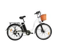 Vélo électrique - DYU C6 - Blanc - Moteur 350W - Batterie 36V 12,5Ah - 6 vitesses Shimano
