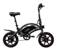 Vélo Électrique DYU D3F 14 Pouces 25km/h - Moteur 250W Batterie 36V10Ah Freins à Disque - Noir
