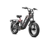 Vélo électrique EAHORA JULIET II, Noir, Moteur 1500W, Batterie 52V60AH, Suspension Complète