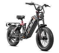 Vélo électrique EAHORA JULIET II, Noir, Moteur 1500W, Batterie 52V60AH, Suspension Complète