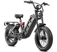 Vélo électrique EAHORA JULIET II, Noir, Moteur 1500W, Batterie 52V60AH, Suspension Complète Noir G